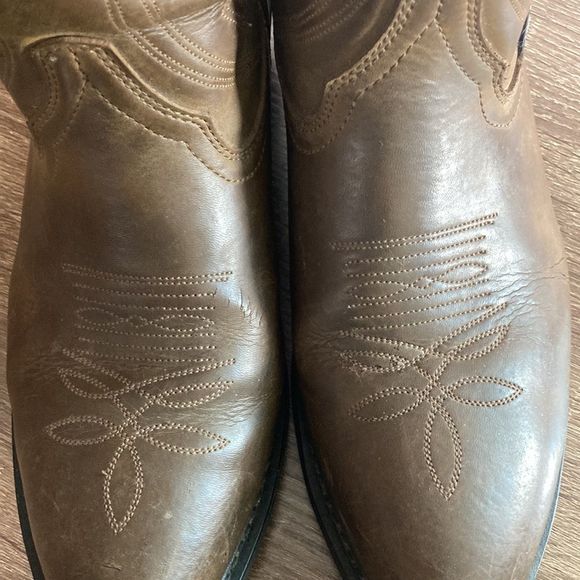 Justin Boots JB1112 Brown Leather Cowboy Farm Boots Western Shoe Size Mens 10D main image 5